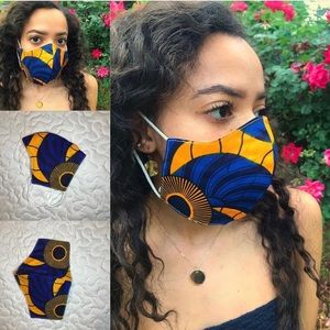 African Face Masks- Swirl